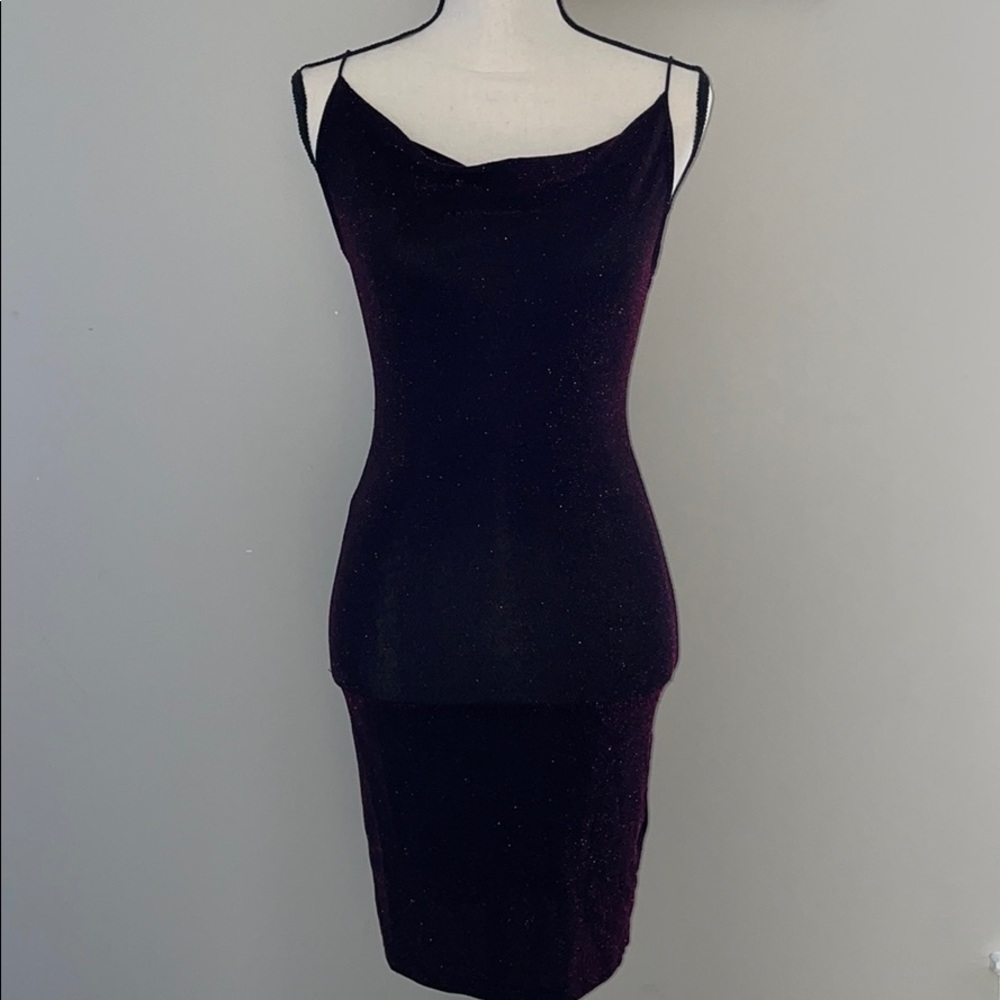 H&M Burgundy and black dress